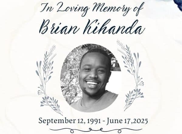 The Sudden Passing of Brian Kuria Kihanda Funeral Plans
