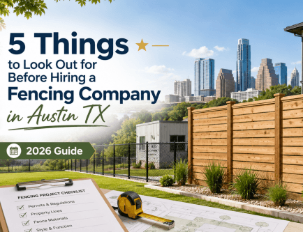 5 Things to Look Out for Before Hiring a Fencing Company in Austin, TX – 2026 Guide