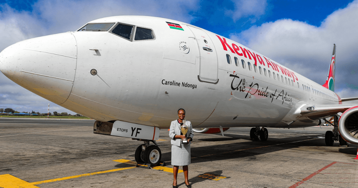 Kenya Airways names new B737 aircraft after someone special