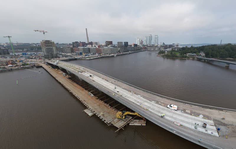 Helsinki Crown Bridges Kruunuvuorensilta Opens to Public Ahead of Schedule