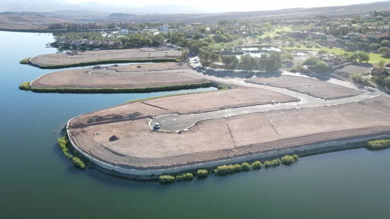 La Cova in South Shore at Lake Las Vegas groundwork completed
