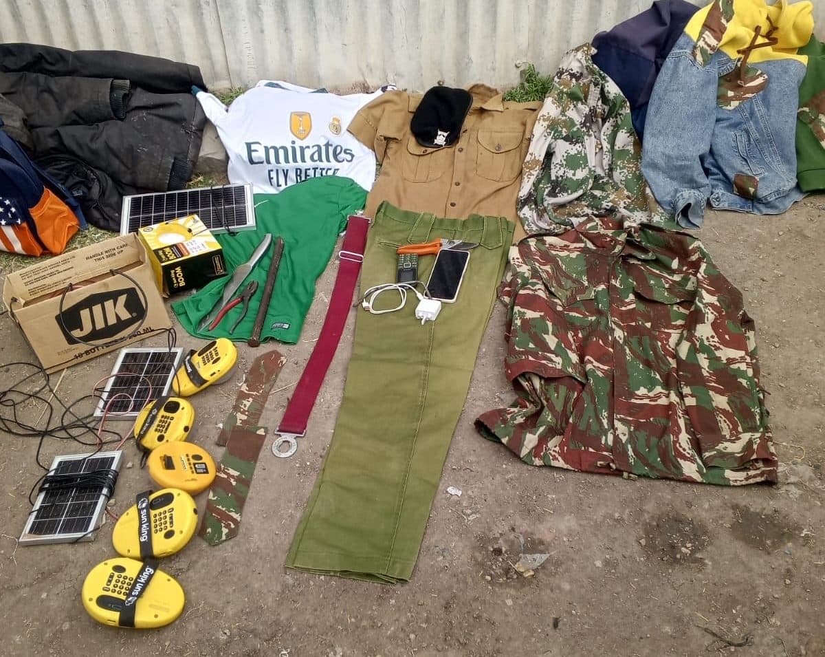 Suspects escape arrest as police recover AP uniforms, copper wire in Kajiado