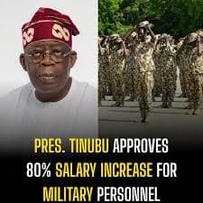 Nigeria’s president orders a 80% salary increase for junior soldiers