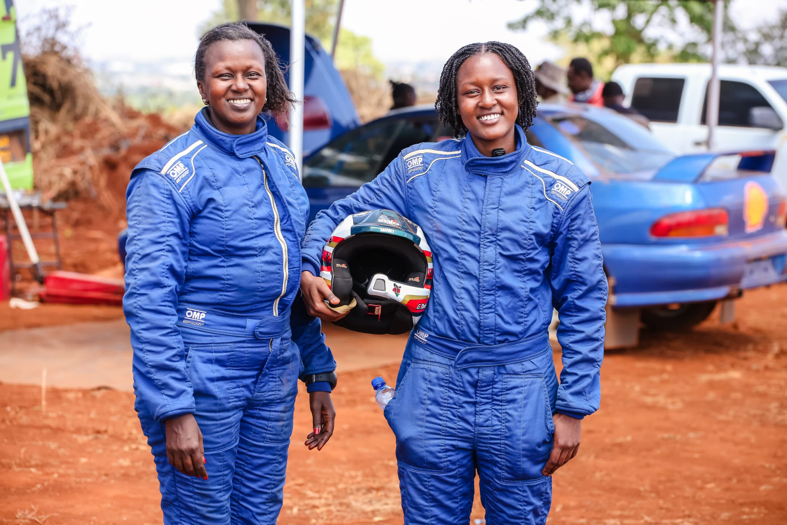 KCB Racing Team’s Tinashe Gatimu tests her Subaru GC8 ahead of Safari Rally 2025
