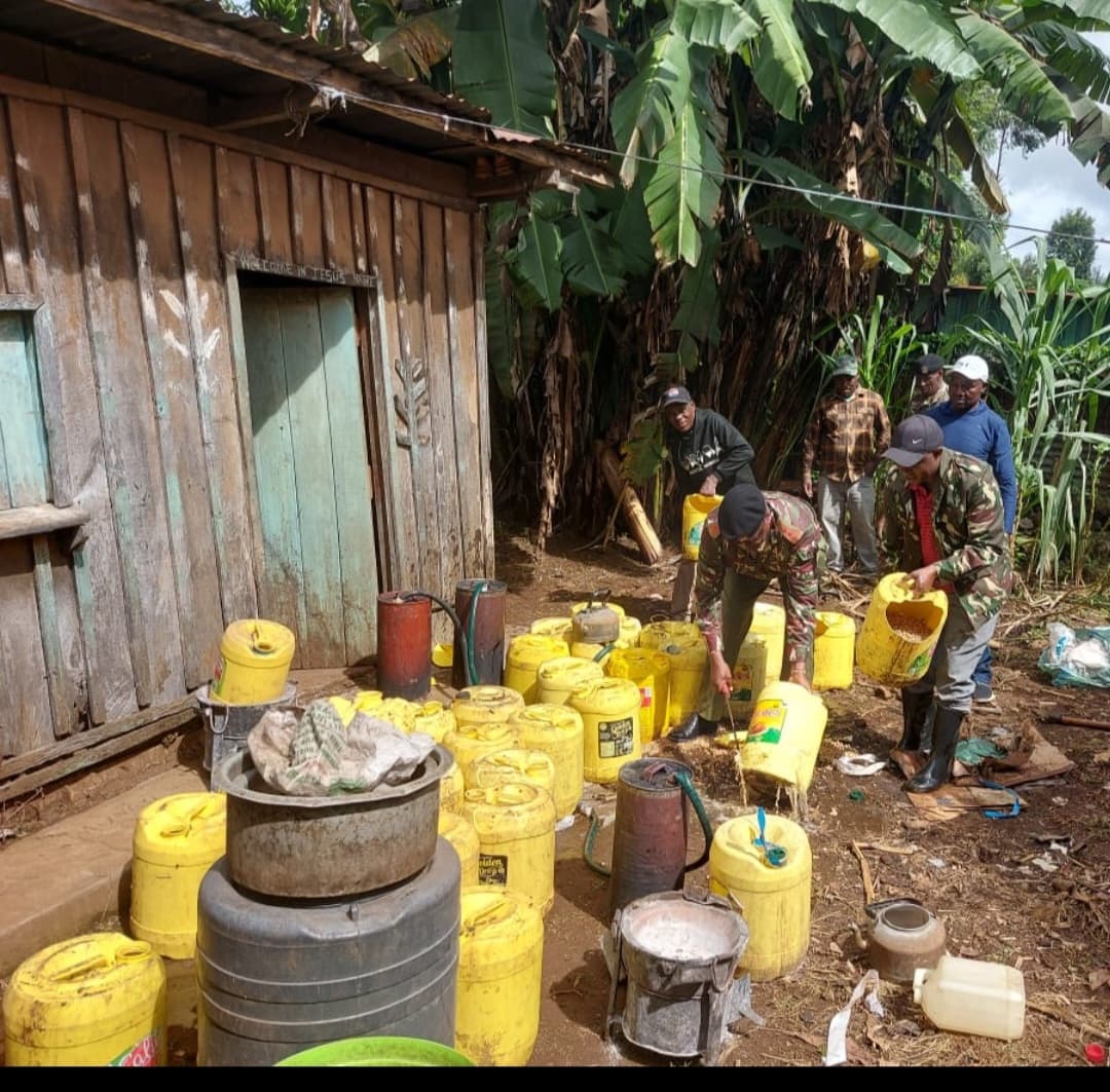 Security team busts illicit brew dens