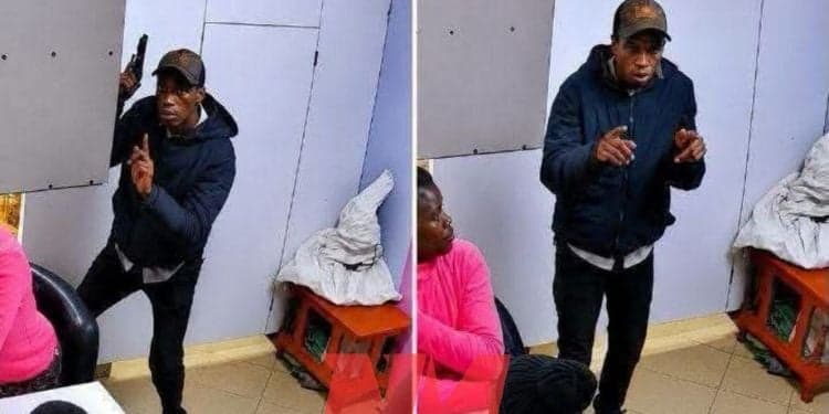CCTV Captures Chilling Seconds Armed Robbers Stormed a Nairobi Salon