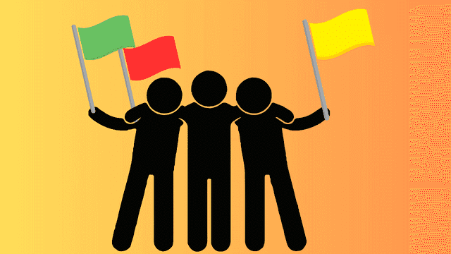 Green, Yellow And Red Flags To Look Out For Among Your Friends And Family When Working Towards Success