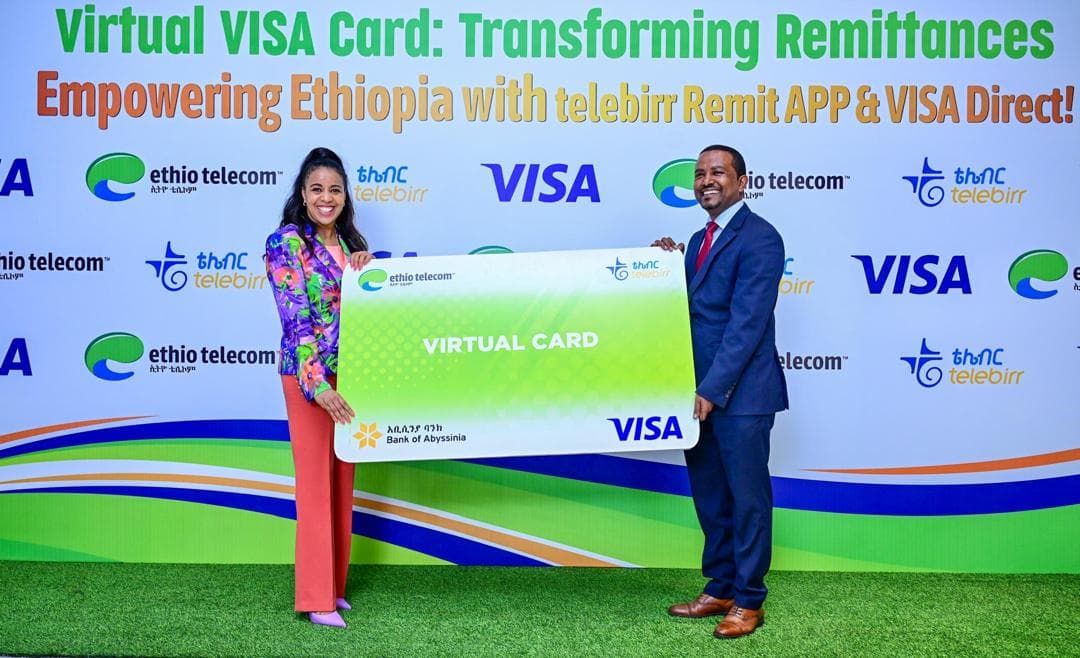Ethio telecom partners with Visa to launch first virtual Visa card in Ethiopia