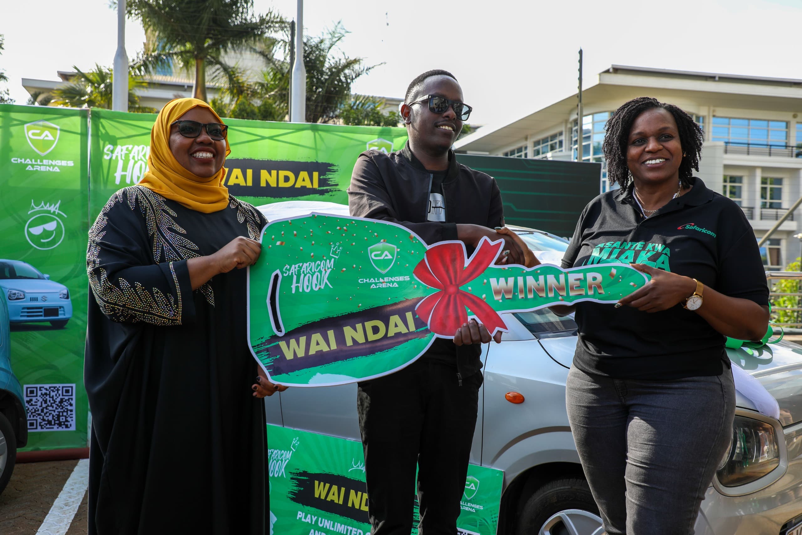 John Maina & Paul Njihia win cars in the Safaricom ‘Wai Ndai’ Challenge