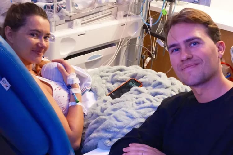 Influencer Madeleine White Welcomes First Child After Early Delivery Scare