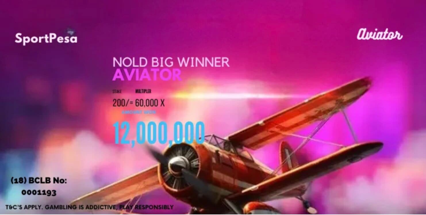 Lucky Man Wins KSh 12 Million from 200 Bob Stake on SportPesa Aviator