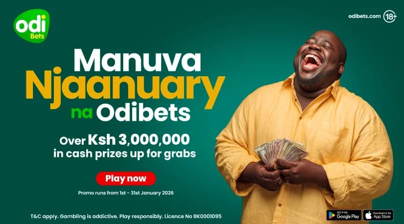 Manuva Njaanuary na Odibets: How to Win Ksh1,000 Every Day this January