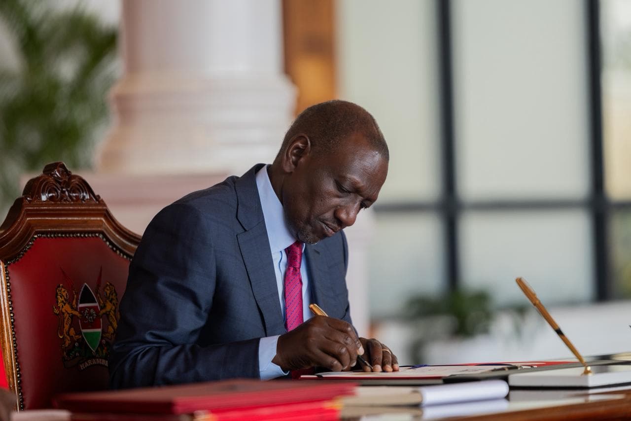 President William Ruto signs Finance Bill 2026 into law