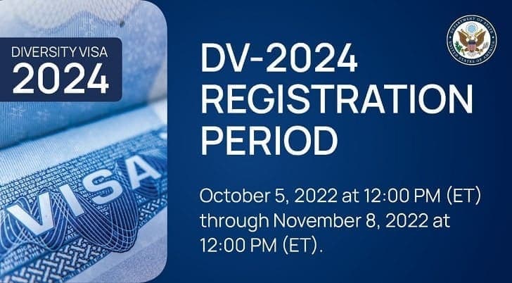 Diversity Green Card Lottery DV 2024 opens today, October 5