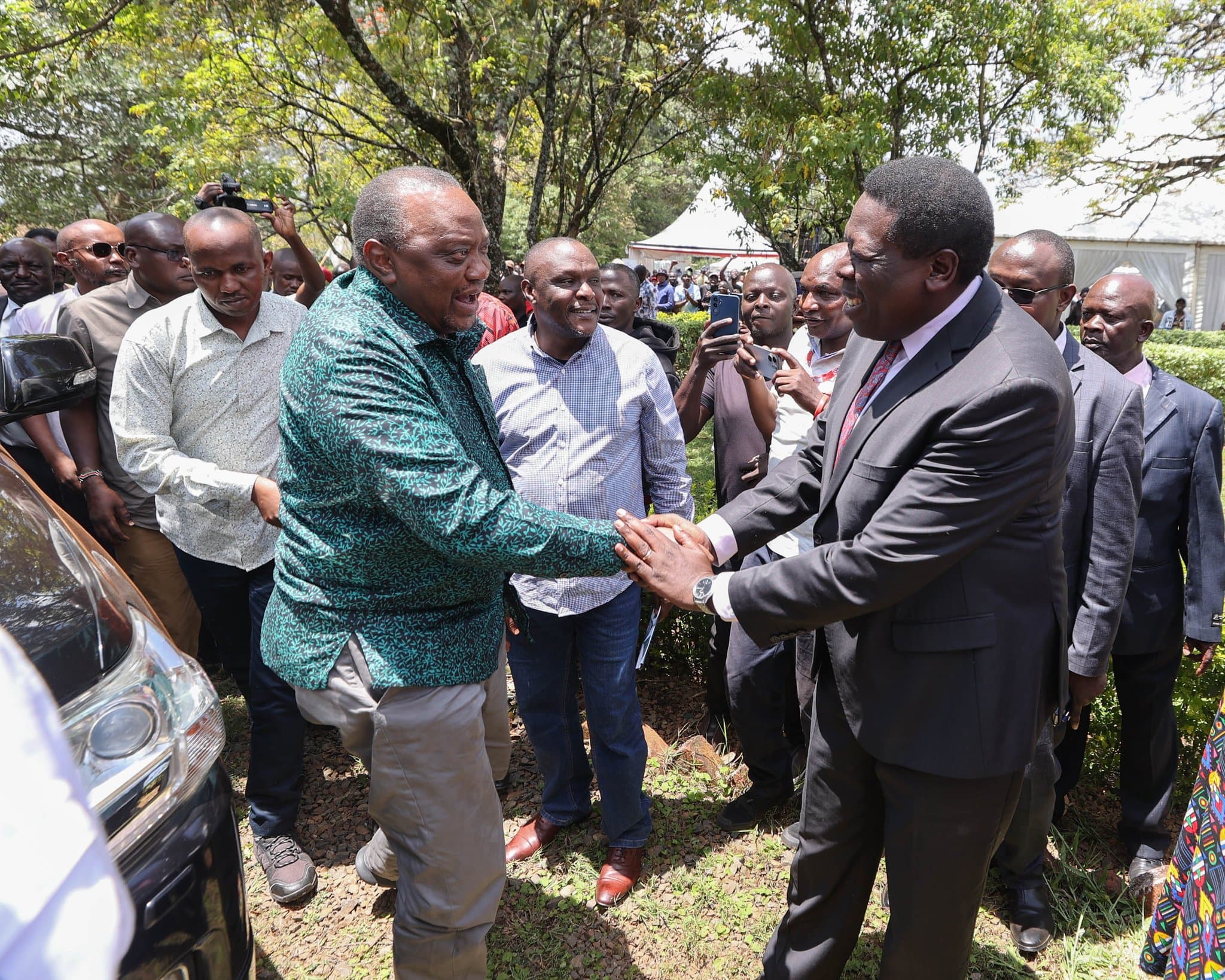 Uhuru attends late Wamalwa’s annual memorial service in Kitale