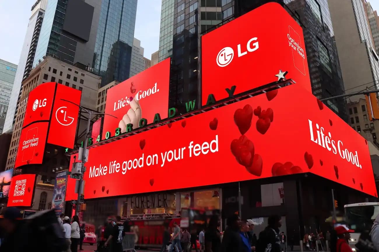 LG launches global campaign to help attract positive content onto social media feeds