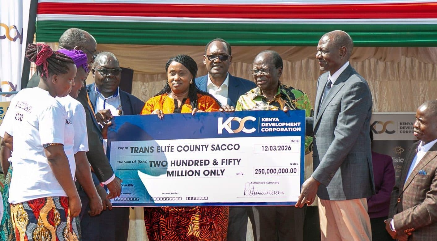 Ruto presides over KSh 250 Million KDC Financing to Trans Elite SACCO