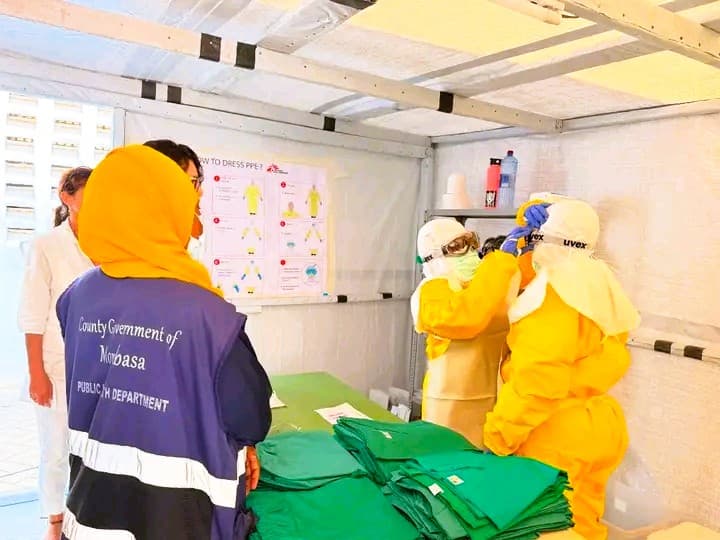 Mombasa County, MSF strengthens Ebola preparedness