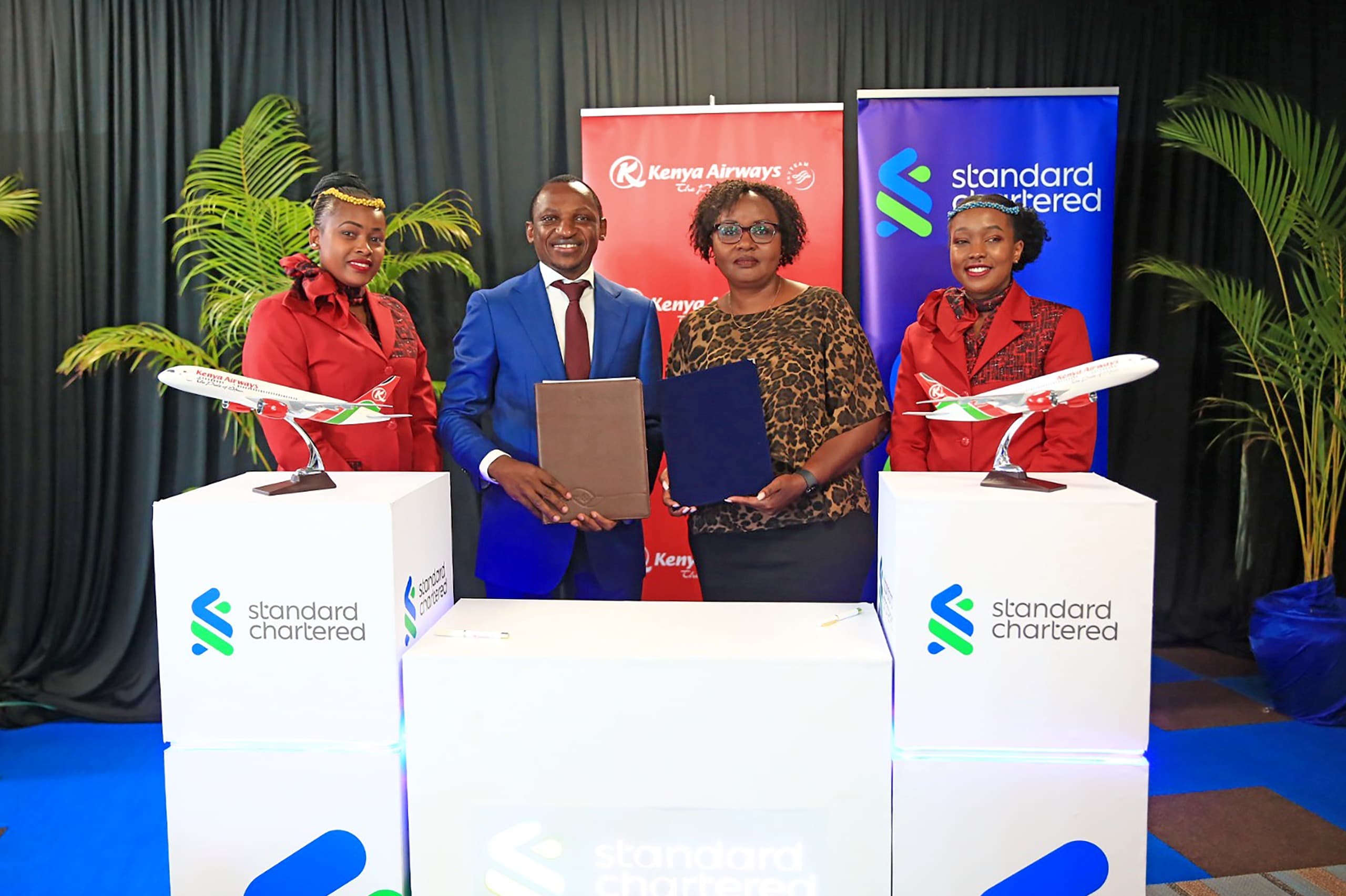 Standard Chartered customers to get Kenya Airways flight discounts in new partnership