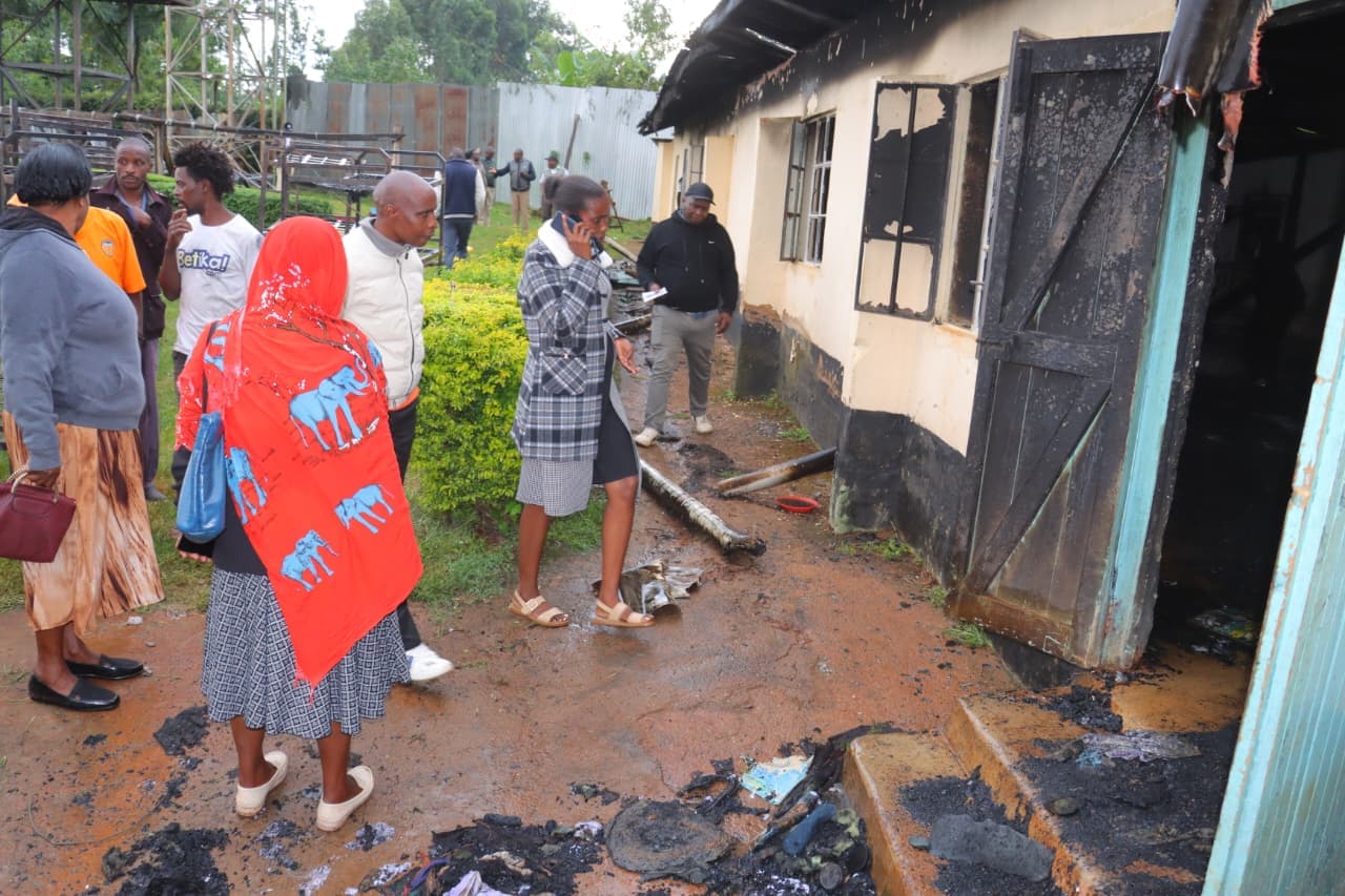 Fire razes down a dormitory at Masosa Mixed secondary school in Nyamira