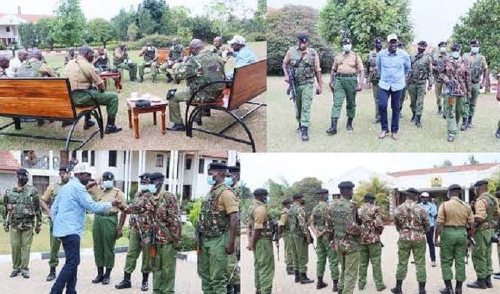 DP William Ruto Sharing a cup of tea with his new security team
