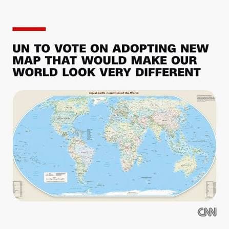 UN votes to adopt new map that makes our world look very different