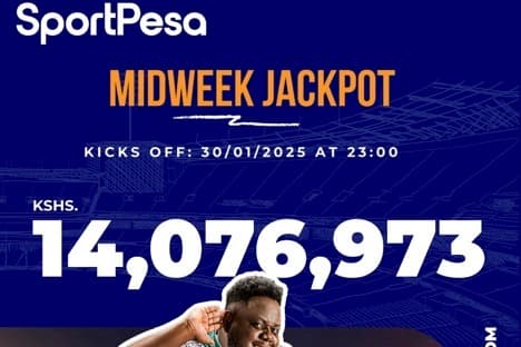 SportPesa Midweek Jackpot Increases to Ksh14 Million