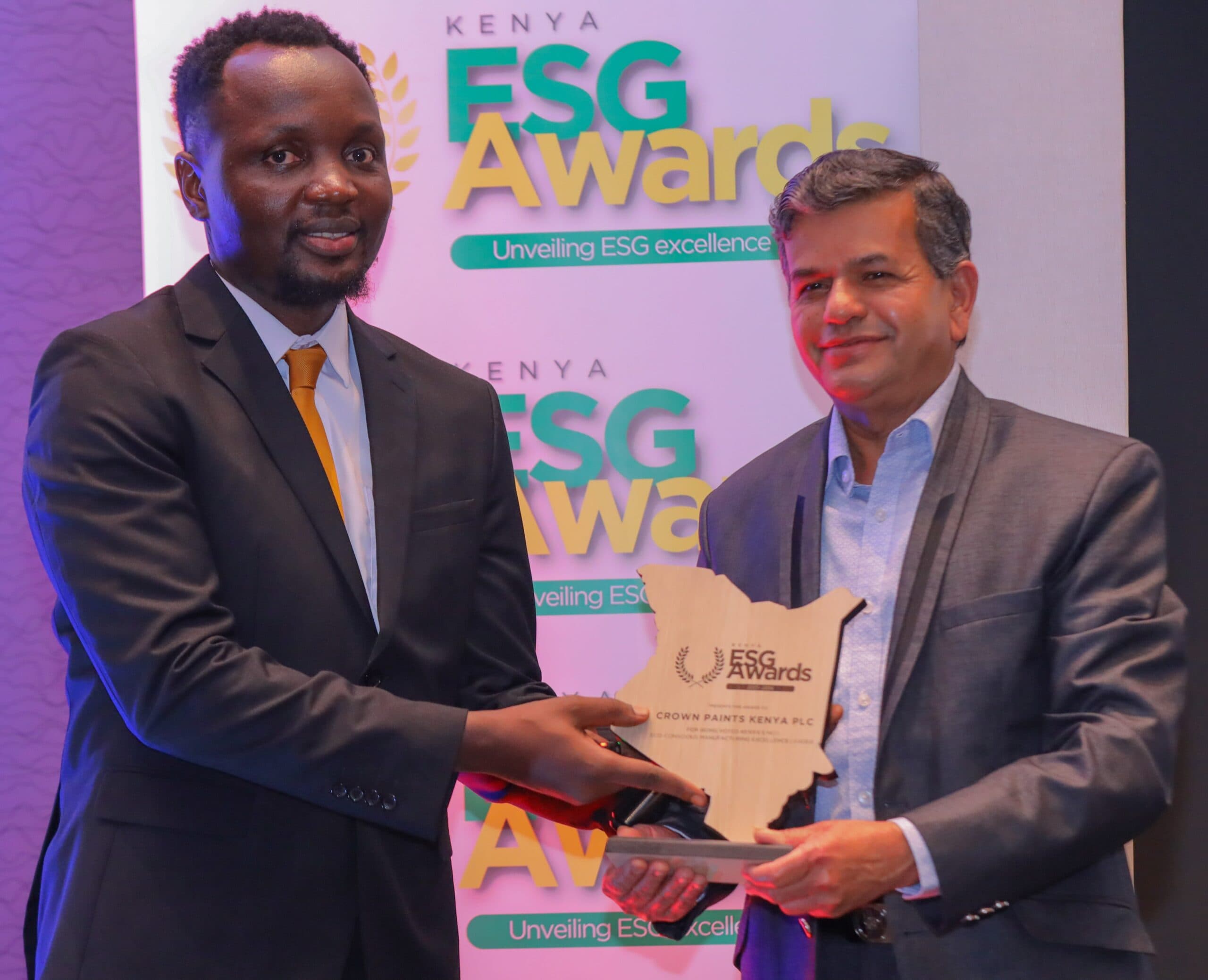 Crown Paints receives the Eco-Conscious Manufacturing Excellence Award at ESG 2024 Awards