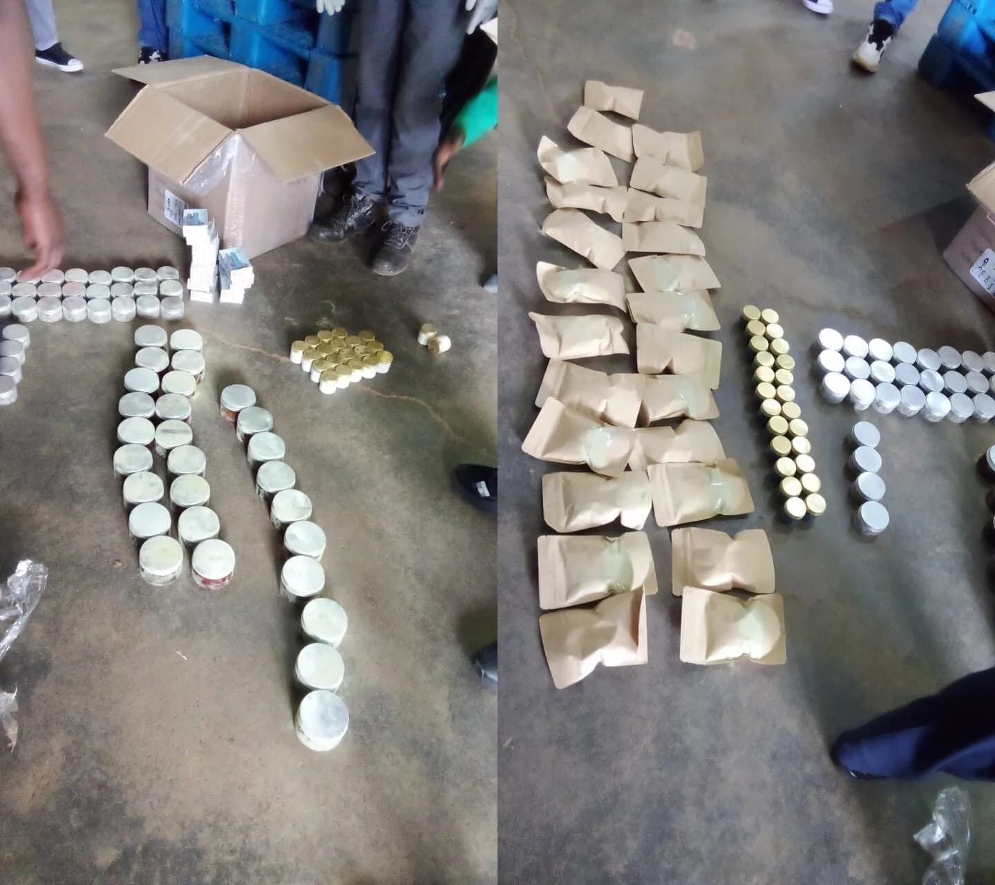 KRA intercepts narcotics concealed as cosmetics at Eldoret Airport