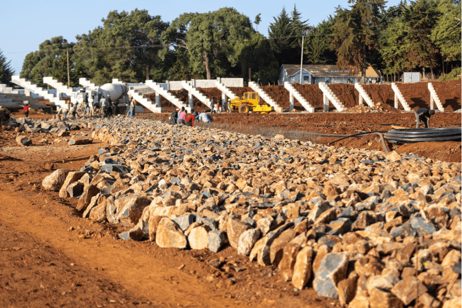 Kamariny Stadium construction back on track as construction gains momentum