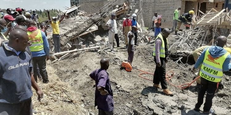 Building Collapses in Kisumu as Rescue Teams Race to Scene