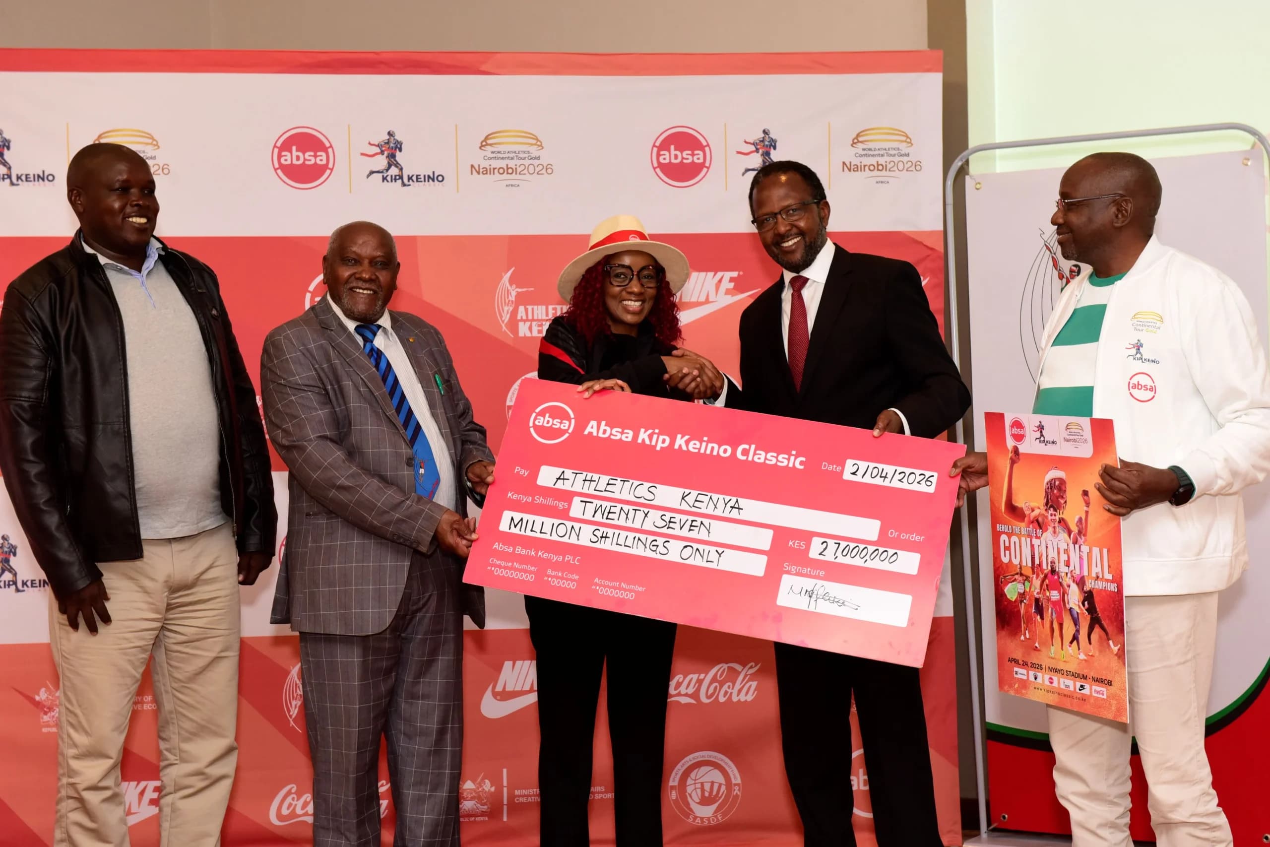 Absa Bank Kenya in KSh 35m Sponsorship of Kip Keino Classic 2026