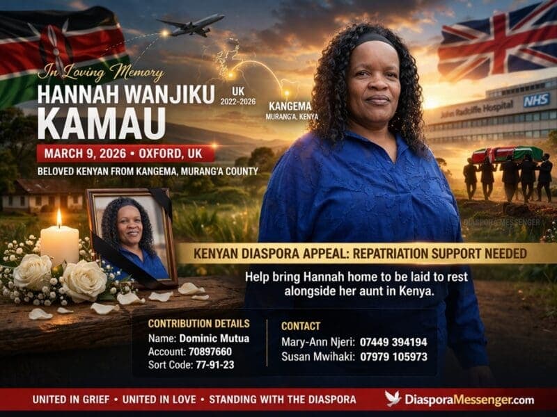 Death of Hannah Wanjiku Kamau in UK: Loss Felt Deeply