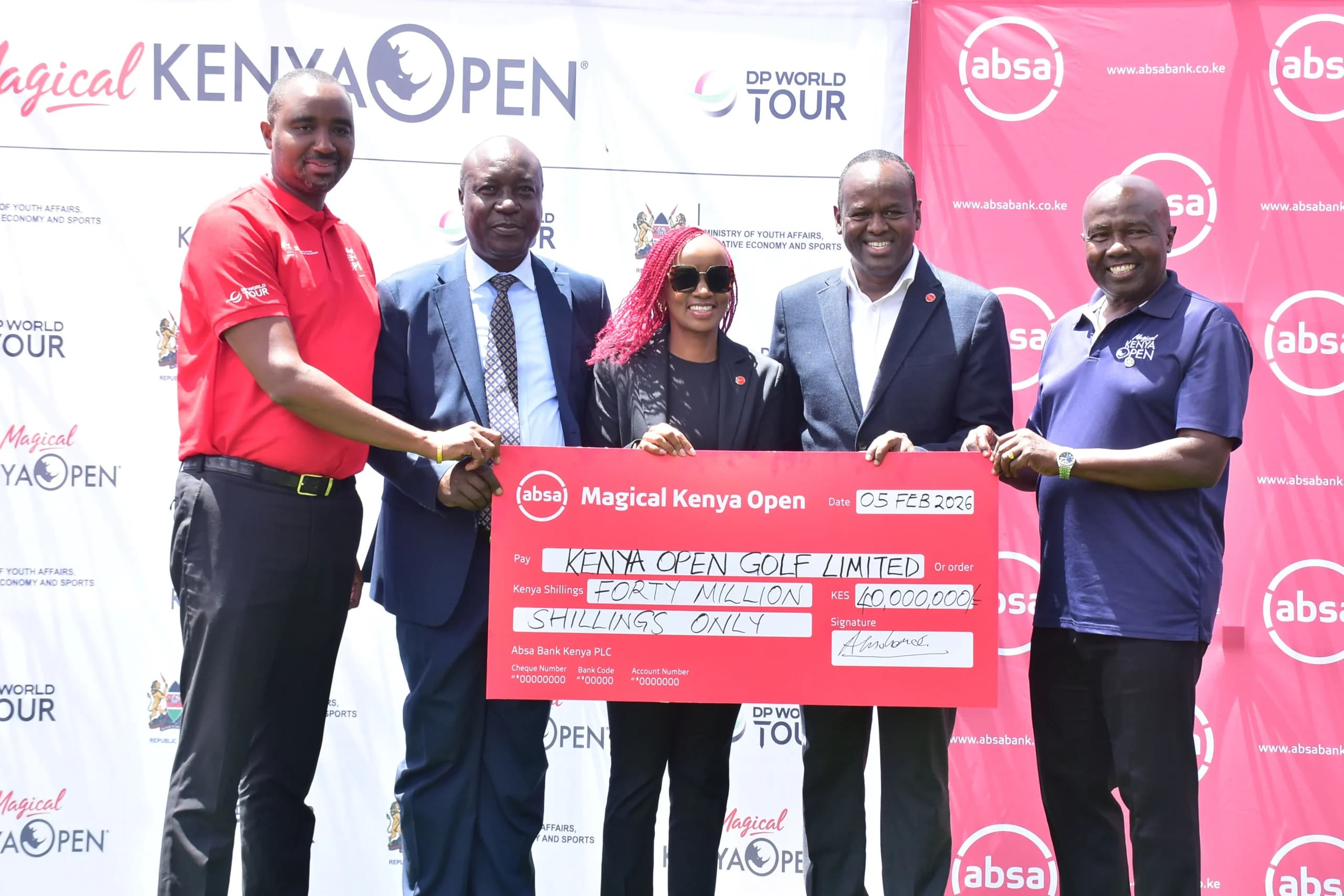 Absa Bank Kenya Gives KSh 65m to Magical Kenya Open Golf Tournament