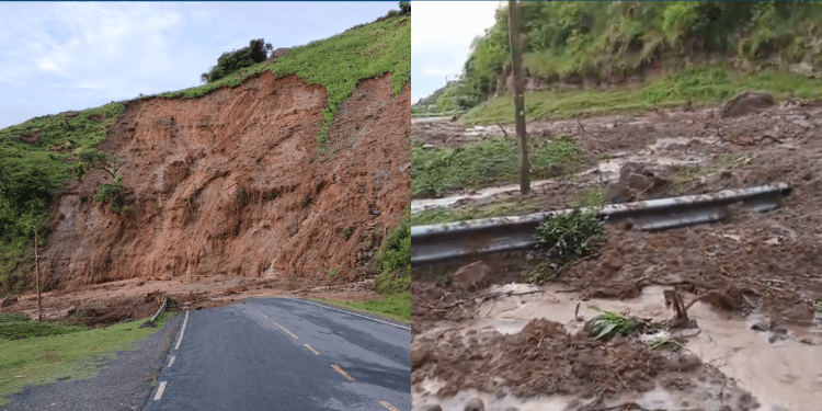 Landslide Sweeps Major Highway Affecting Kenyans Travelling to Western and Rift Valley