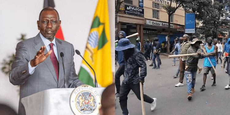 Ruto Pressed to Sack Govt Officials Sponsoring Goons
