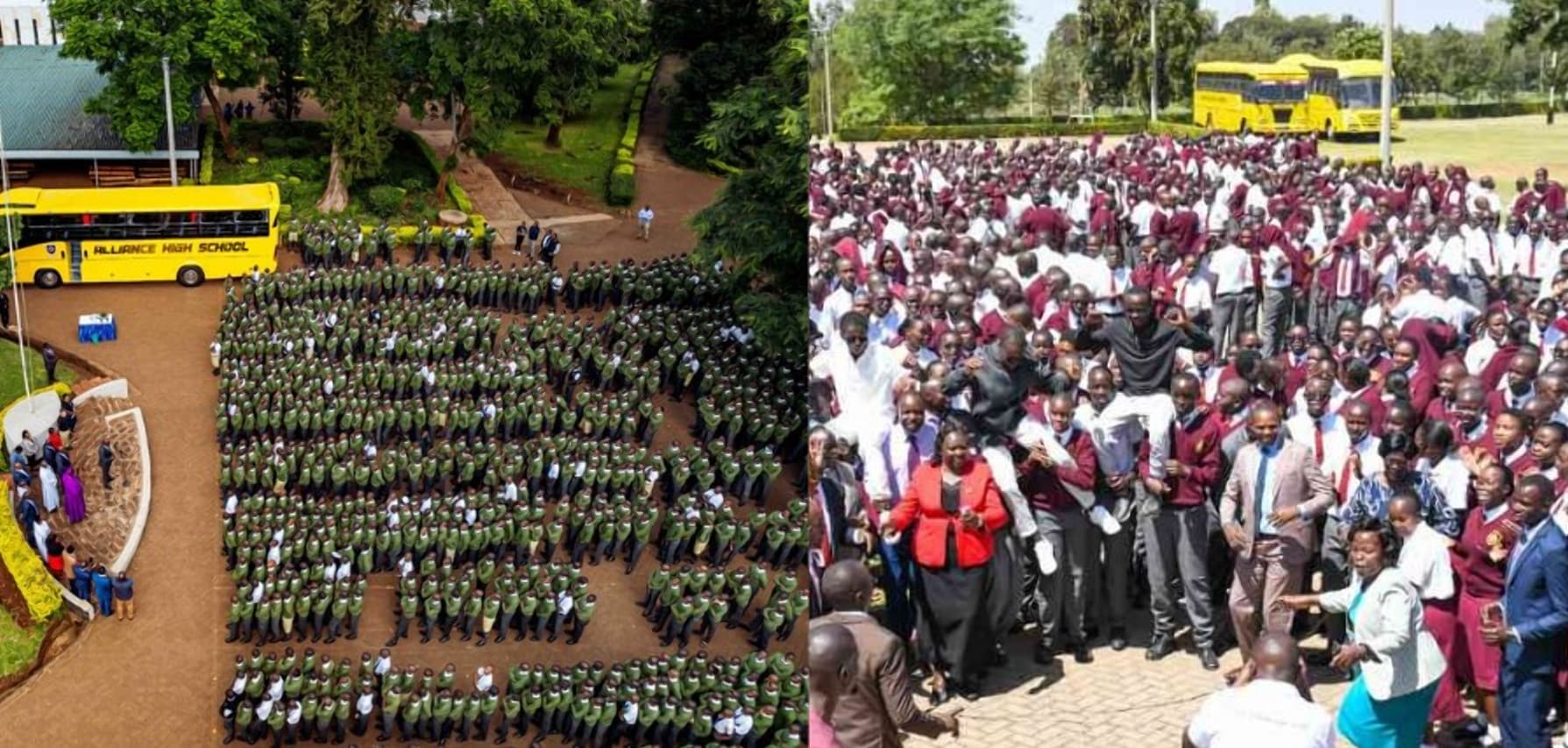 Alliance High School vs Moi High Kabarak performance in 2025 KCSE exams