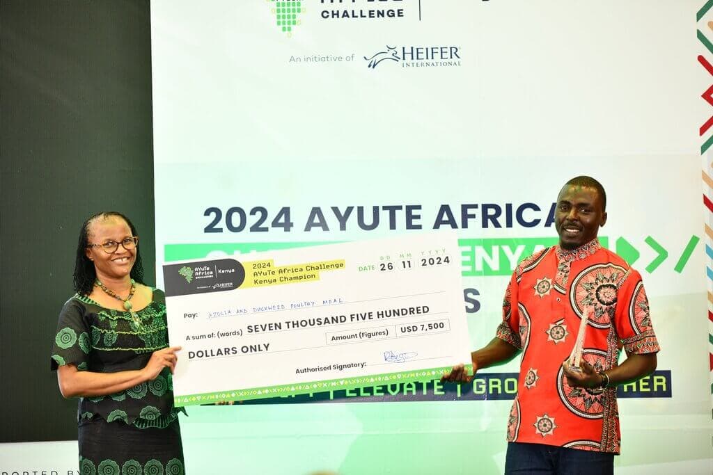 Farmer wins almost Sh1M for turning duck weed into chicken feed