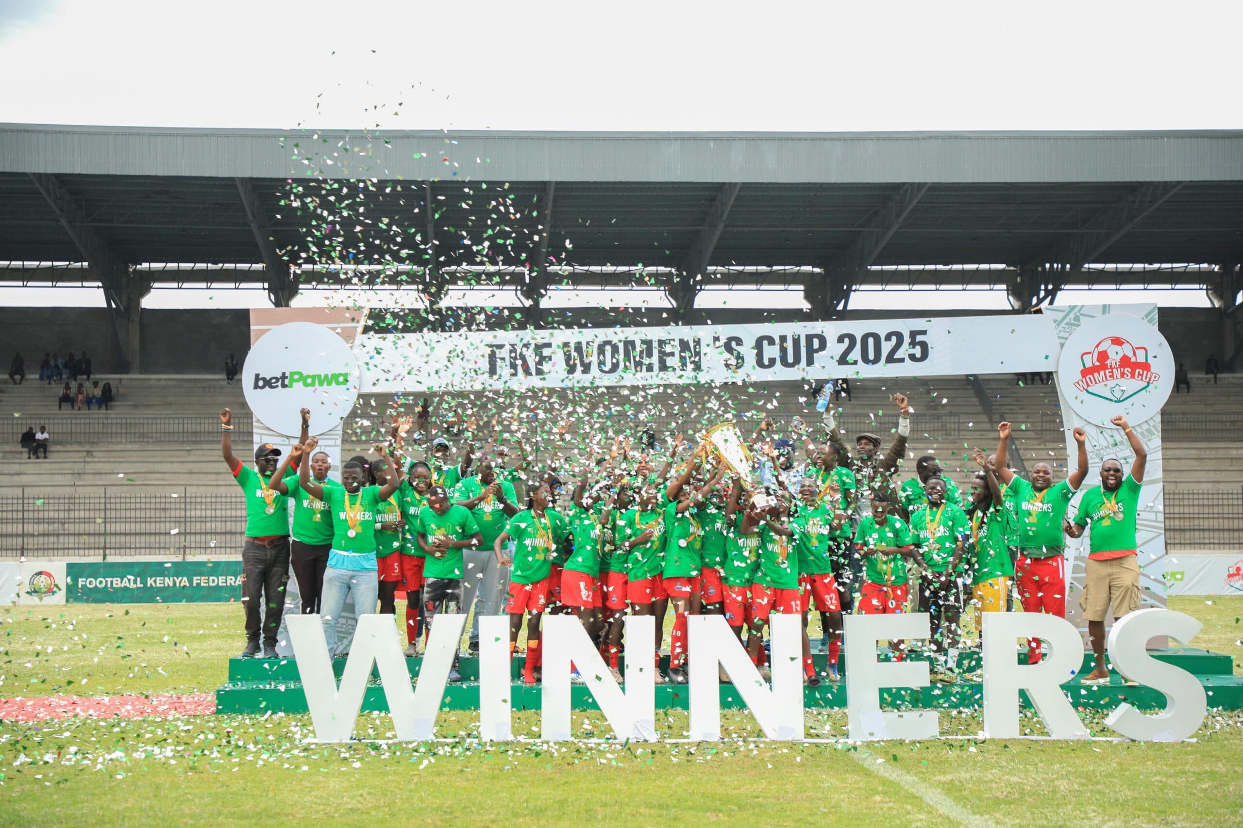 Kibera Soccer Women FC win the 2025 FKF Women Cup