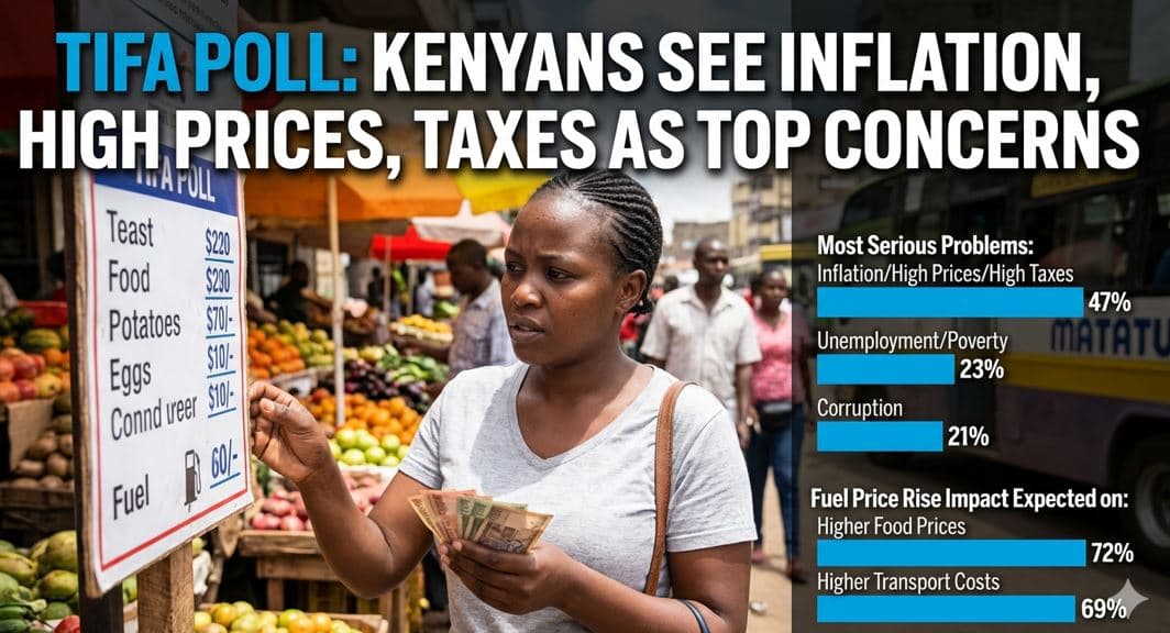 New TIFA Survey Reveals What’s Keeping Kenyans Awake at Night and It’s Not Politics
