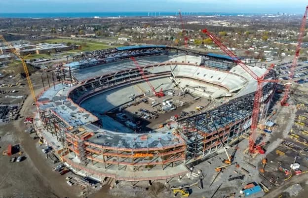 New Highmark Stadium in Orchard Park Nears Final Stages