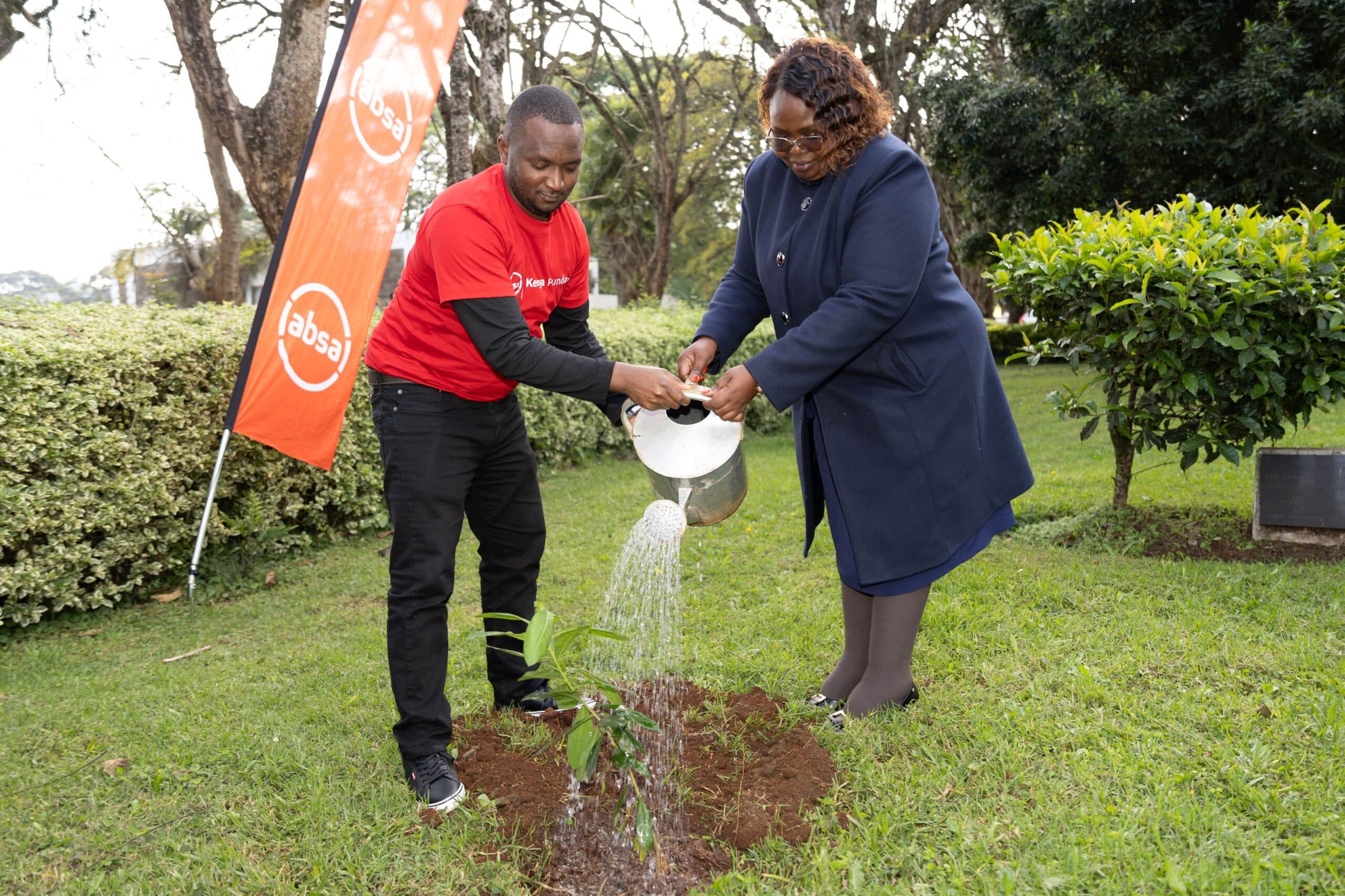 Absa employees mentor youth & plant trees in 150+ schools