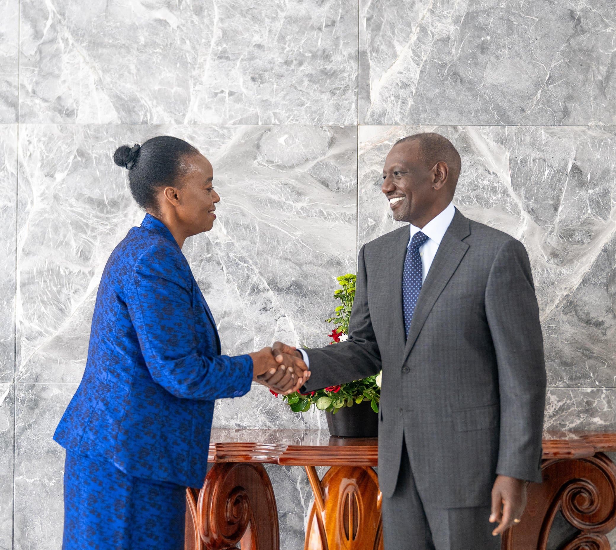 Ruto bids farewell to Monica Juma as she takes up new role at UN