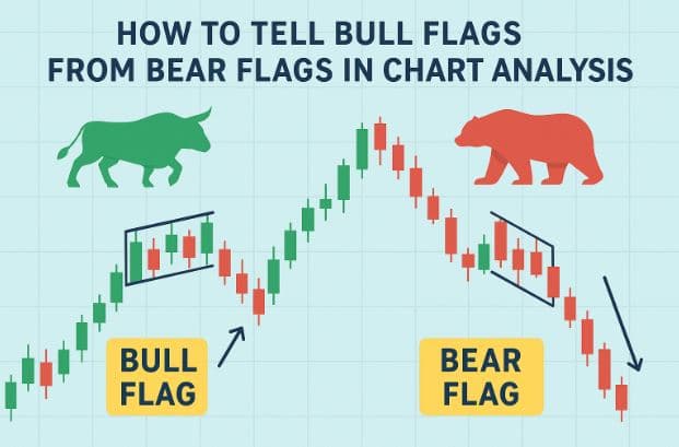 How to Tell Bull Flags from Bear Flags in Chart Analysis