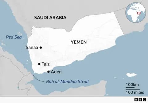Yemeni military says it has ‘secured’ Red Sea waterway