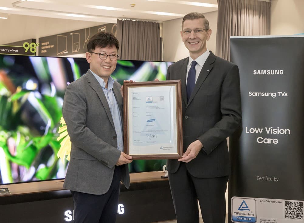 Sumsung’s Neo QLED & QLED TVs receive “Low Vision Care” certification from TUV Rheinland