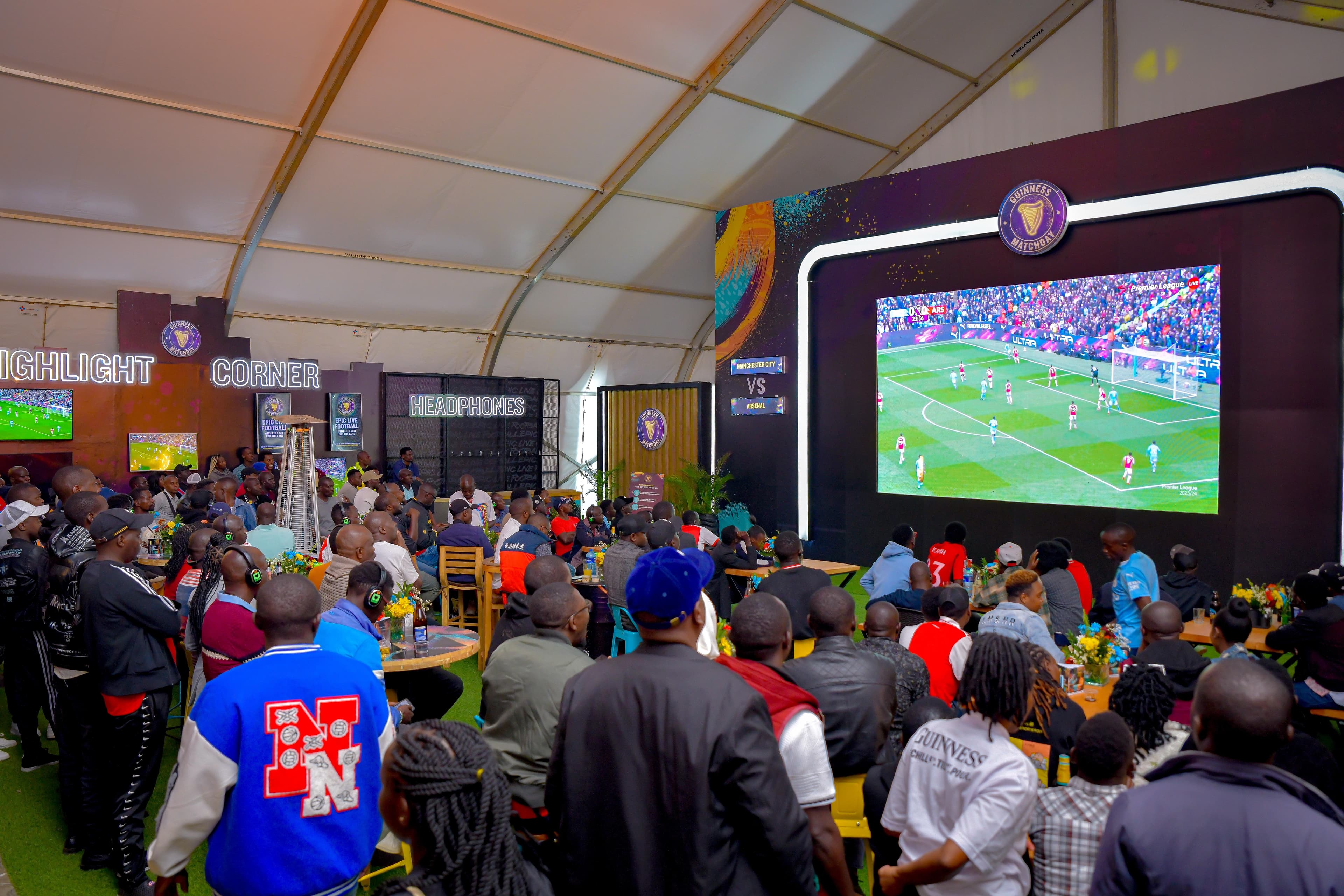 Guinness holds a successful live football viewing experience in Eldoret