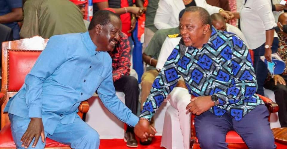 Uhuru Kenyatta Hails Raila Odinga as a True Son of Kenya in Touching Farewell Message